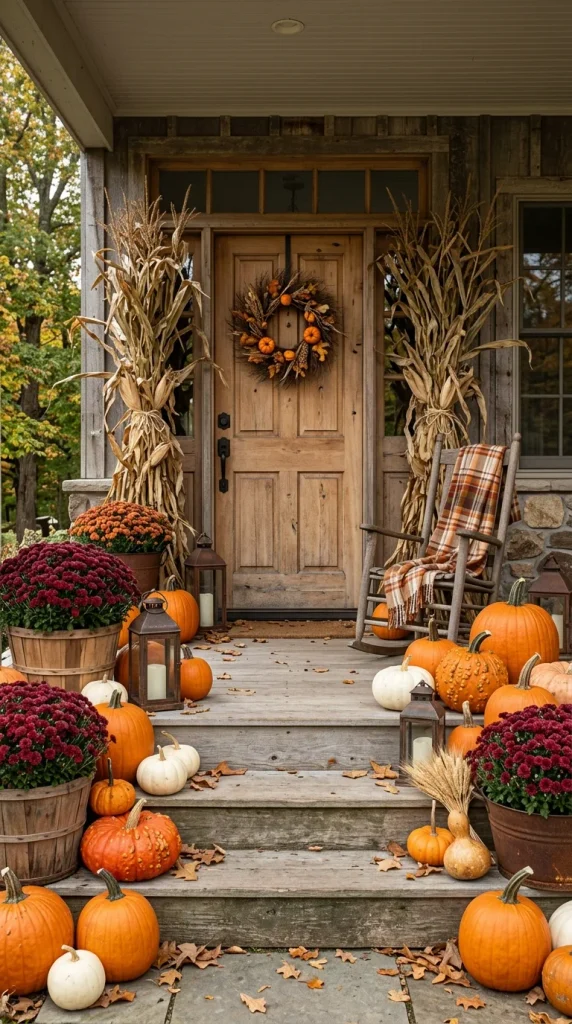 Decorate With Corn Stalks