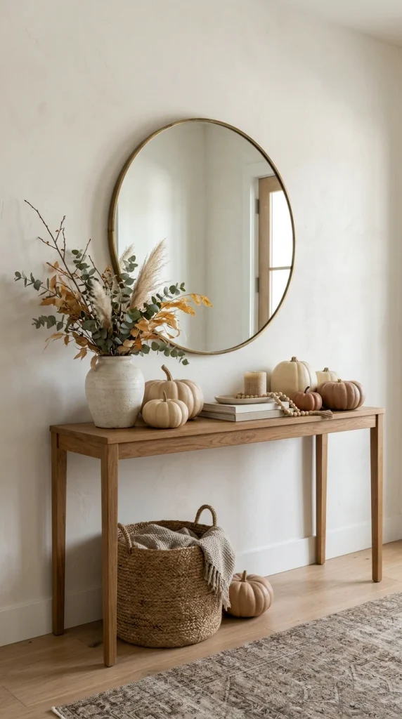 Decorate With Neutral Pumpkins