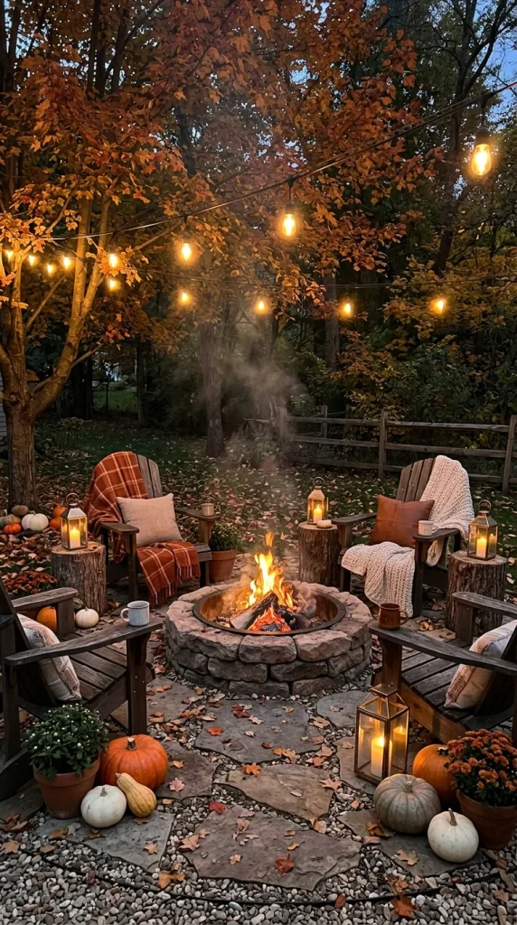 Decorate a Backyard Fire Pit Area