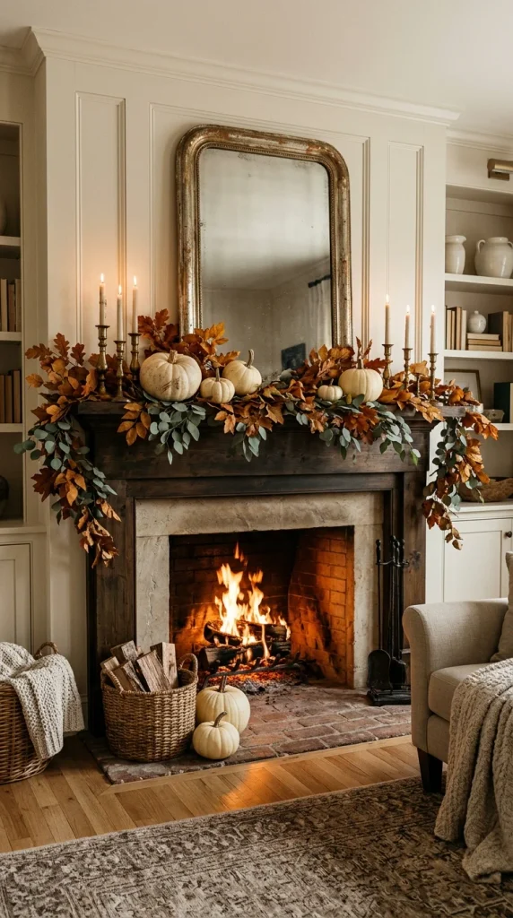 Decorate the Fireplace Mantel