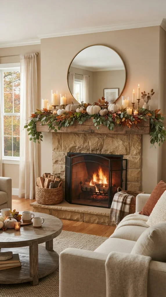 Decorate the Fireplace Mantel