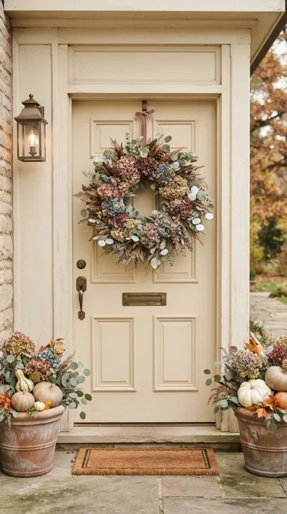 Dried Hydrangea Fall Wreath