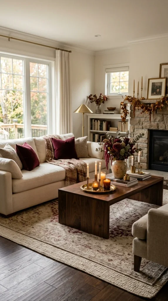 Introduce Burgundy Accents