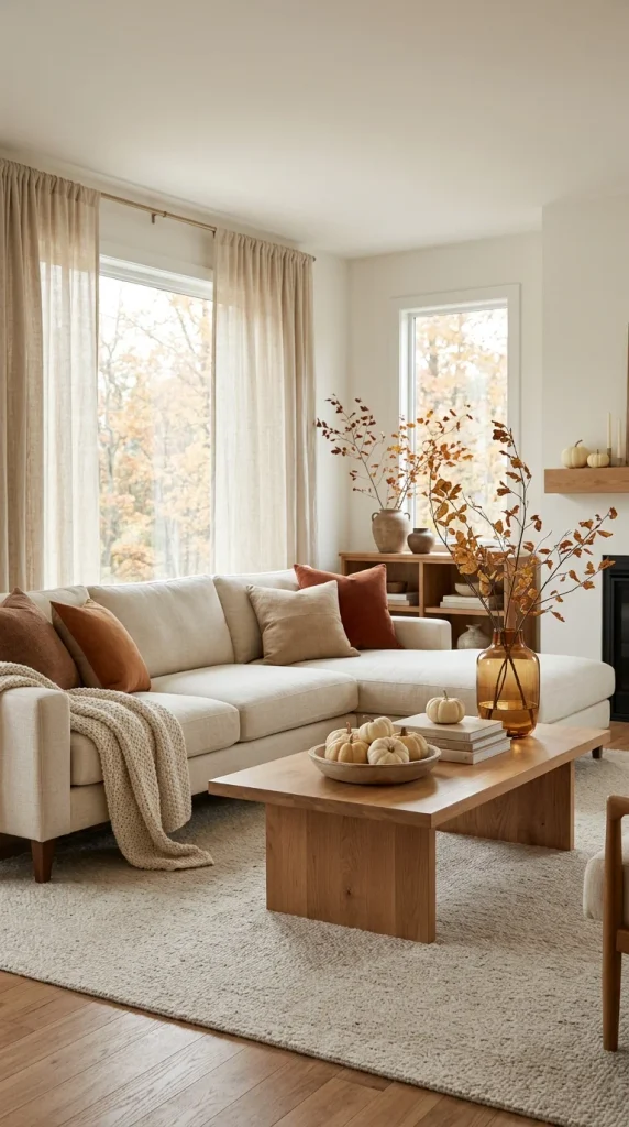 Keep Fall Decor Simple and Cohesive