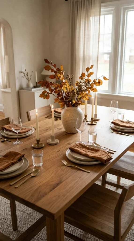 Keep the Fall Dining Table Simple