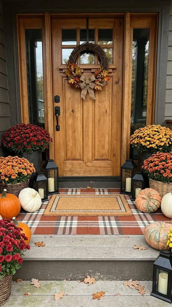 Layer an Outdoor Rug and Doormat