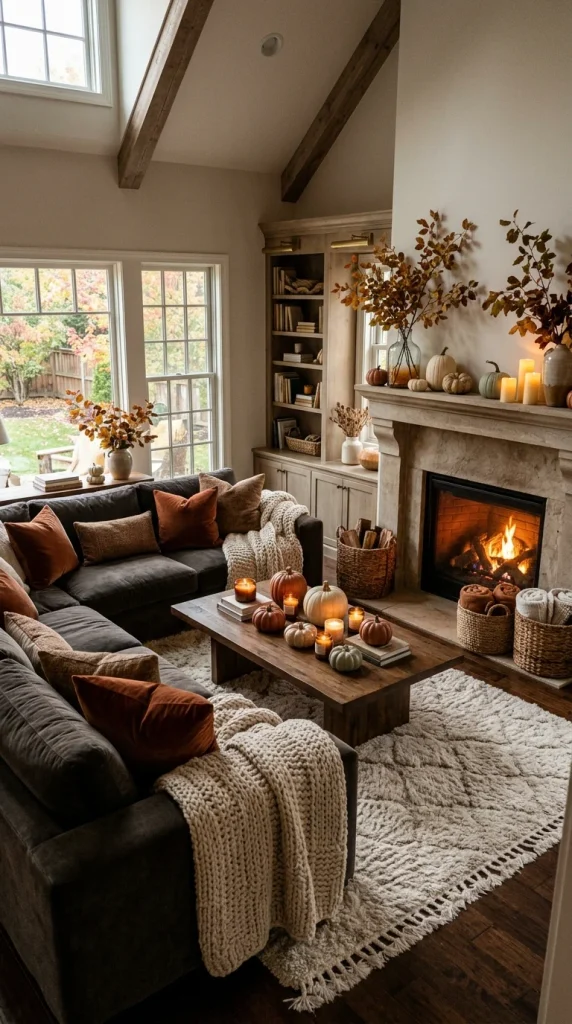 Layer the Entire Room With Fall Textures