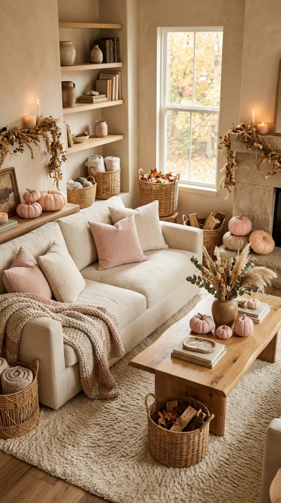 Mix Pink With Natural Wood