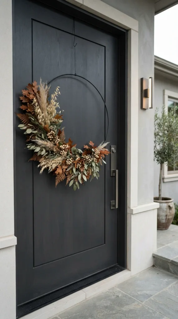 Modern Minimal Fall Wreath