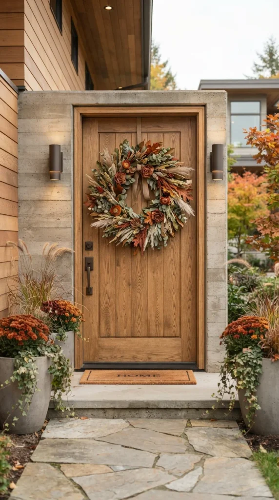 Olive Green and Terracotta Wreath