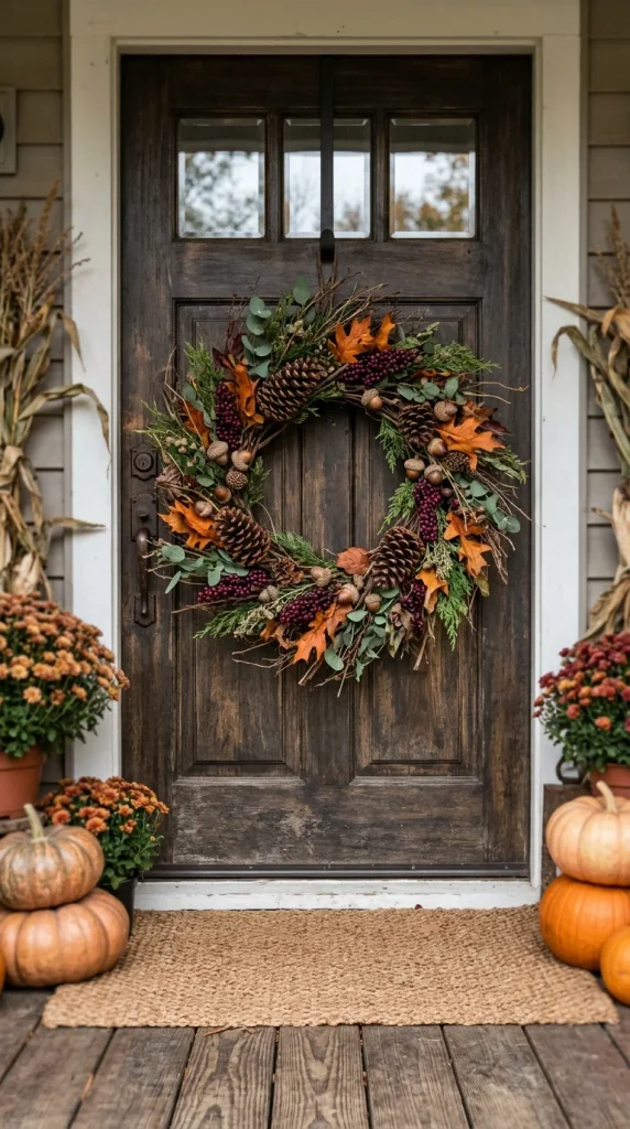 Pinecone and Acorn Wreath