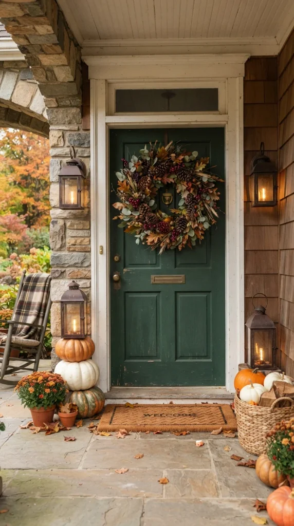 Pinecone and Berry Fall Wreath