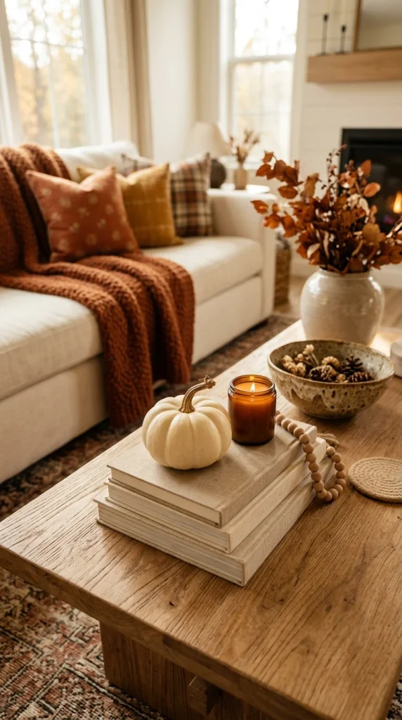 Stack Books With a Seasonal Accent