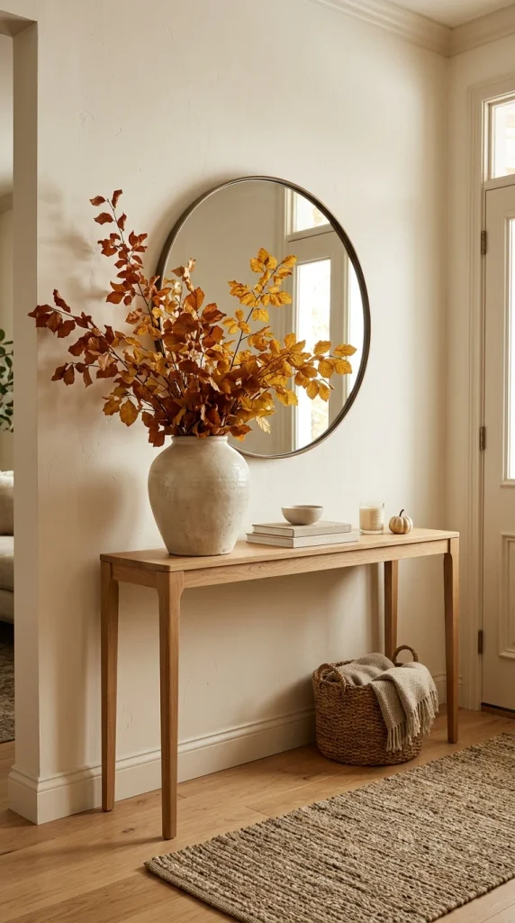 Style a Console With Autumn Branches