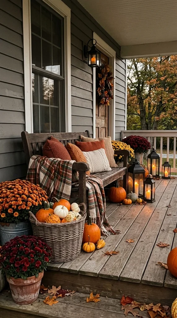 Style a Cozy Porch Bench
