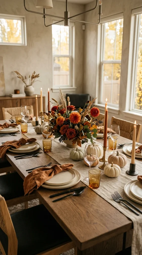 Style a Modern Fall Dining Table