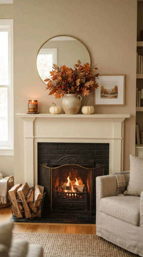 Style a Small Fireplace Mantle