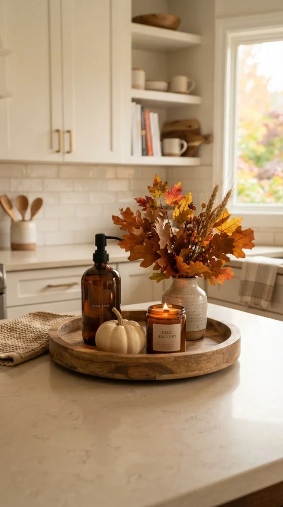 Style the Counter With a Fall Tray