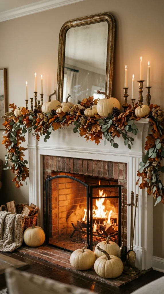 Style the Fireplace for Fall
