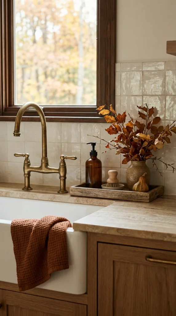 Style the Sink Area for Fall