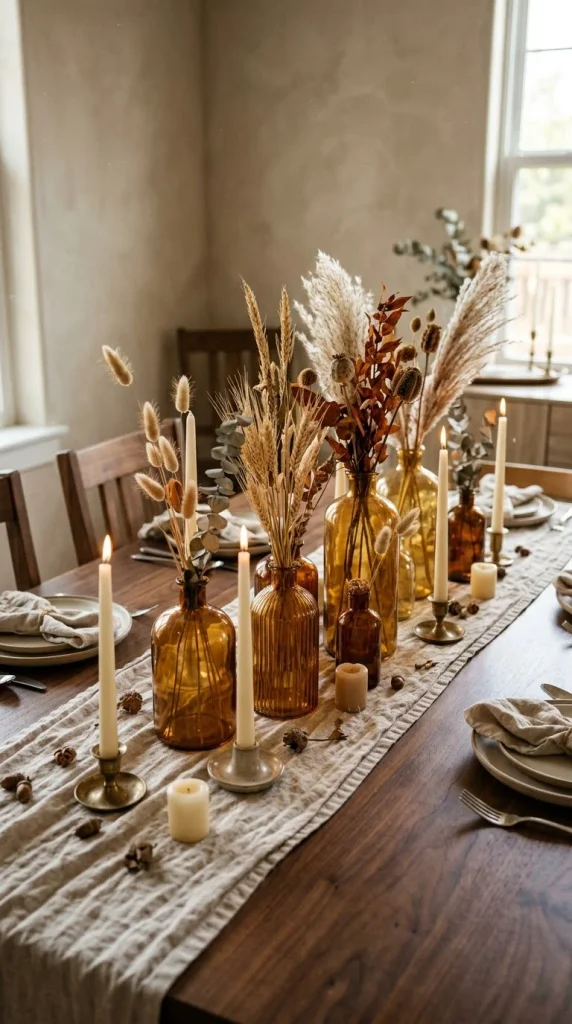 Use Amber Glass Bottles and Vases