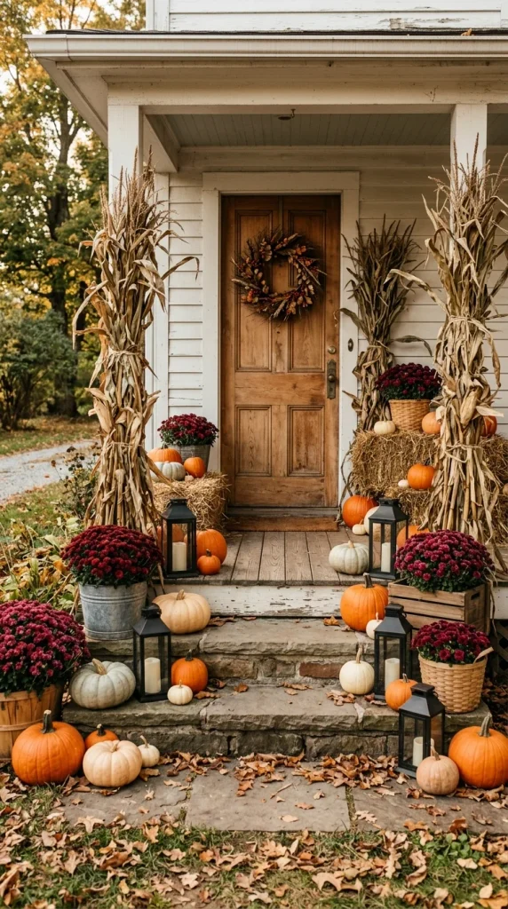 Use Corn Stalks for Height