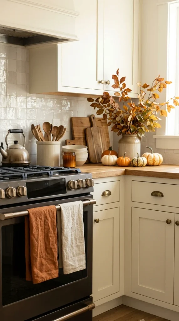 Use Warm Fall Kitchen Towels
