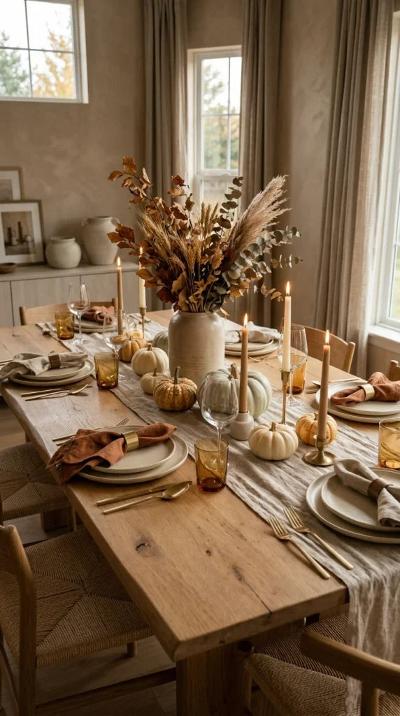 Use a Neutral Linen Table Runner