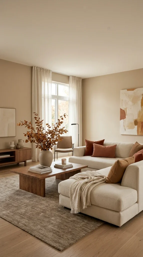 Use a Warm Neutral Fall Color Palette