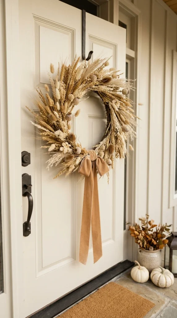 Wheat and Dried Grass Wreath