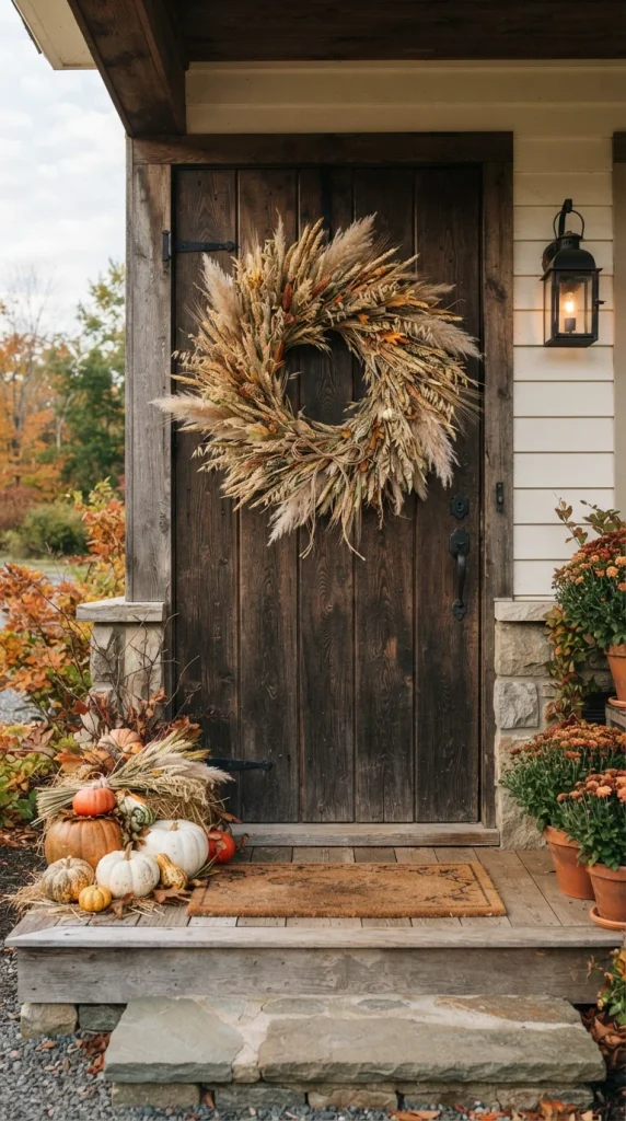 Wheat and Grass Fall Wreath