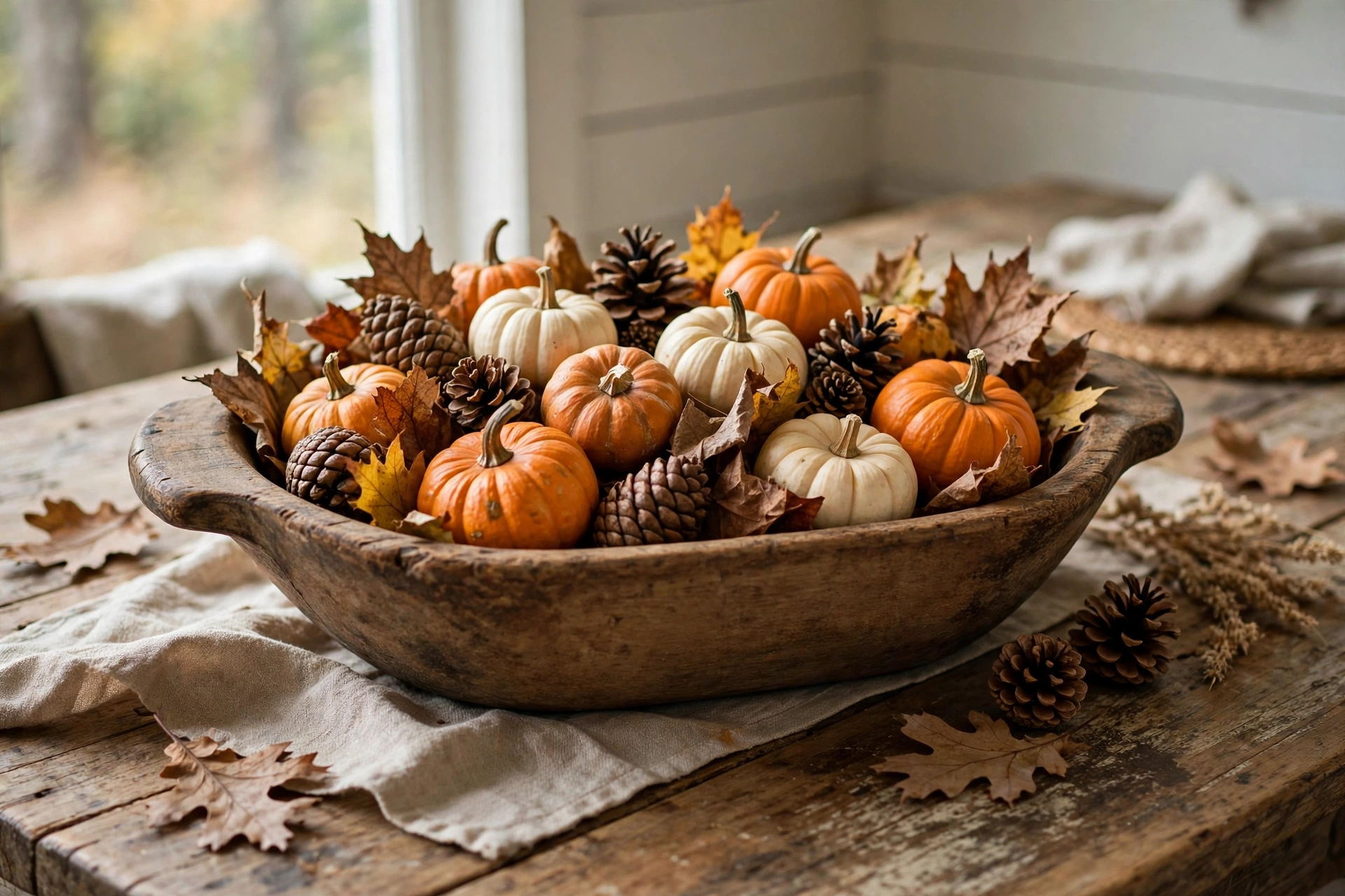 7. Create a Dough Bowl Centerpiece