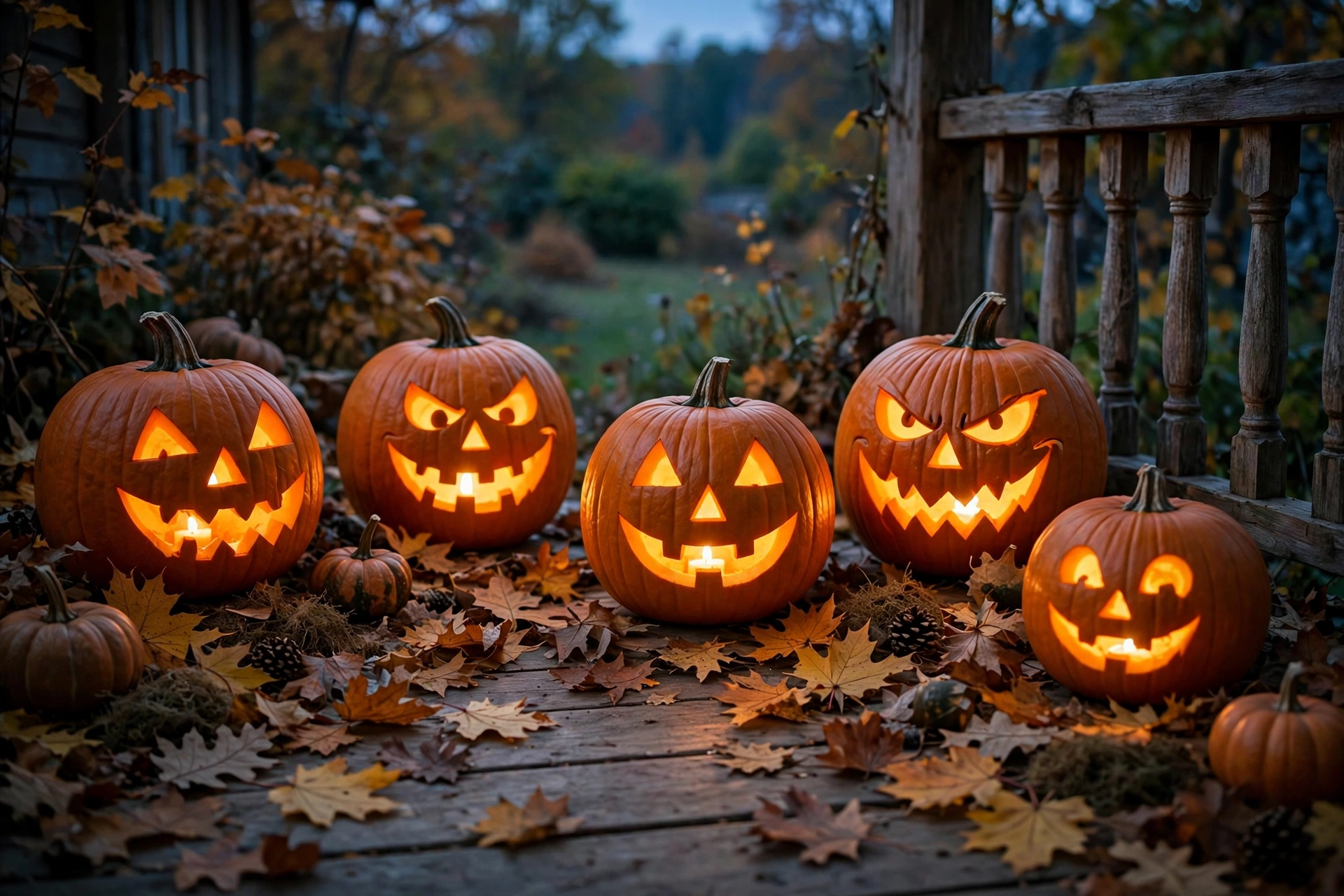 3. Carve Classic Jack-o'-Lanterns for the Porch